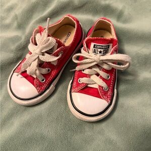 Converse 6C Red and White Sneakers toddler